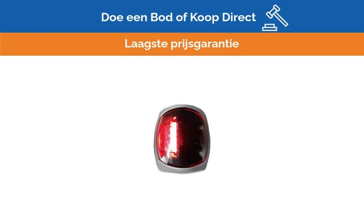 Bieden: SCI LED silver starboard navigation light black coa, Watersport en Boten, Bootonderdelen, Ophalen of Verzenden