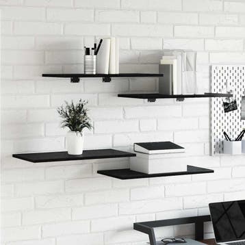 vidaXL Boekenplank Bord 3-laags 4 st 60 x 30 x 1,5 cm, Huis en Inrichting, Verzenden, Nieuw