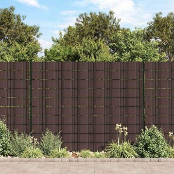 vidaXL Privacystrips 35x0,19 m PVC bruin, Verzenden, Nieuw