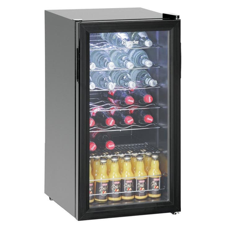 Drankenkoeling | 88L | Zwart | +2°C/+10°C | Statisch |, Zakelijke goederen, Horeca | Keukenapparatuur, Nieuw in verpakking, Verzenden