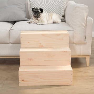 vidaXL Huisdierentrap 40x37,5x35 cm massief grenenhout, Dieren en Toebehoren, Verzenden, Nieuw
