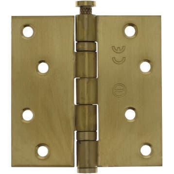 Kogellagerscharnier RVS rechte hoeken 89x89mm PVD mat mes..., Ophalen of Verzenden, Nieuw, Scharnier