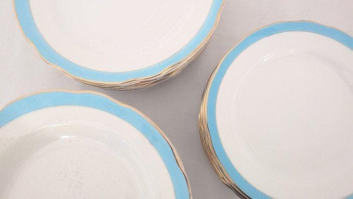 Pagnossin - Tafelservies voor 6 (18) - Porselein - De, Antiek en Kunst, Antiek | Meubels | Tafels