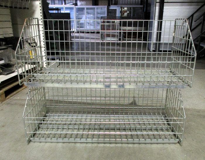 Stapelmand, Draadmanden, Rek, Display, Stelling, B130 x D50, Zakelijke goederen, Kantoor en Winkelinrichting | Kantoorartikelen