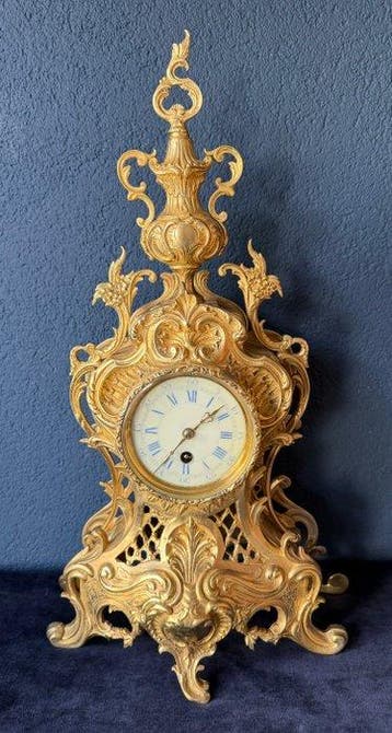 Klok - Brons - 1850-1900, Antiquités & Art