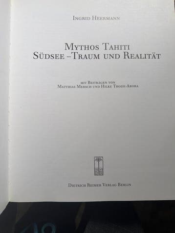 Interessant boek in het Duits over Tahiti - Oceanië Tahiti