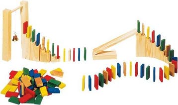 DOMINO-RALLYE in hout, 250-delig (Educatief), Kinderen en Baby's, Verzenden, Nieuw