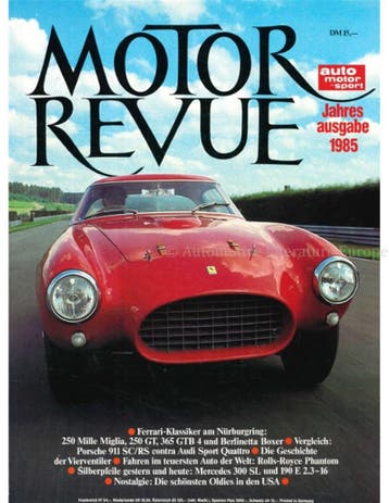 1985 MOTOR REVUE JAARBOEK DUITS