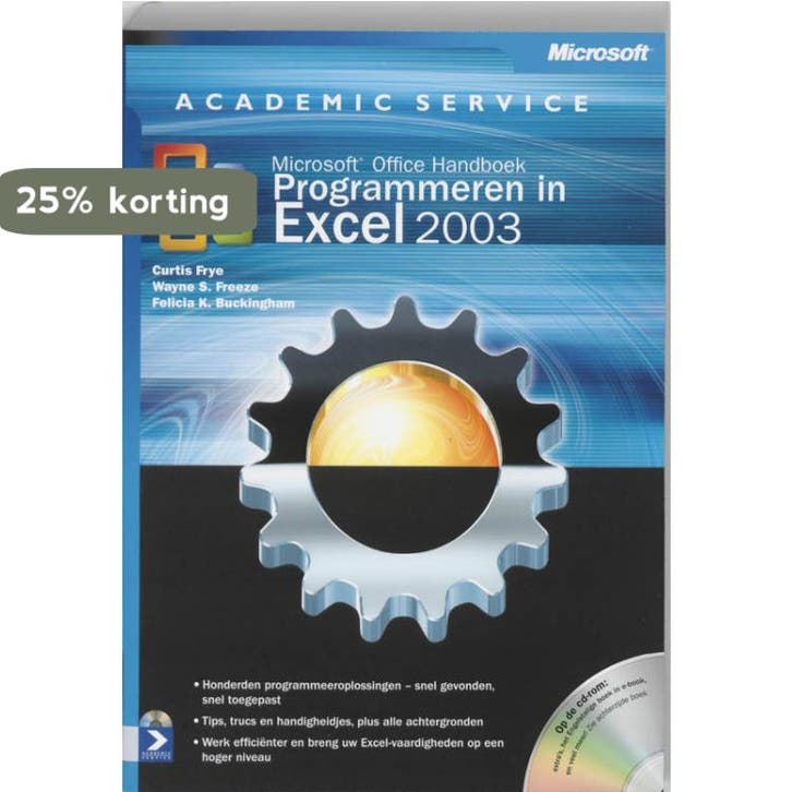 Programmeren in Excel 2003 / Microsoft handboeken C. Frye, Boeken, Informatica en Computer, Gelezen, Verzenden