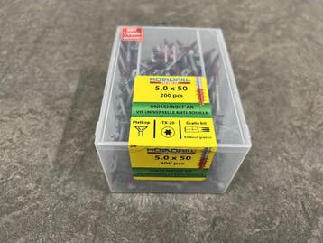 Veiling - 8x Rotadrill unischroeven ø5,0x50mm AR 200-pack, Nieuw