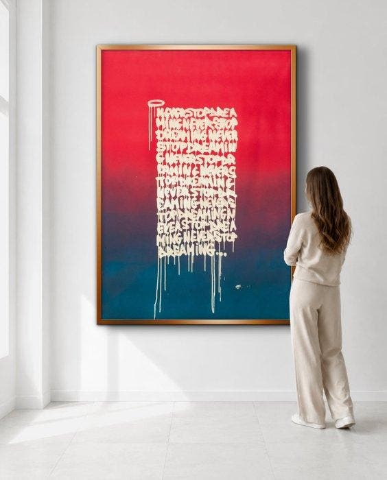 LEO VAREK - VANDAL DREAMING - XXL, Antiek en Kunst, Kunst | Schilderijen | Modern