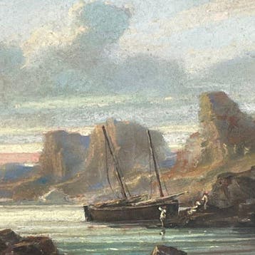 Jules Defer (1803-1902) - Vue d’un bord de mer prés