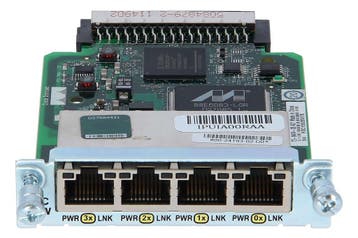 Cisco HWIC-4ESW - Four port 10/100 Ethernet switch interface, Ophalen of Verzenden