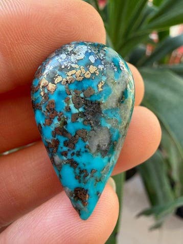 Turquoise Echte edelsteen! Topkleur Neishabour turkoois