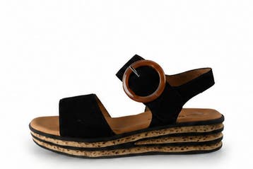 Gabor Sandalen in maat 39 Zwart, Verzenden, Zwart, Gabor, Sandalen of Muiltjes