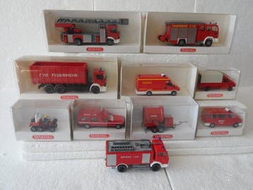 Wiking 1:87 - Camion miniature (10) - 10 camions de pompiers
