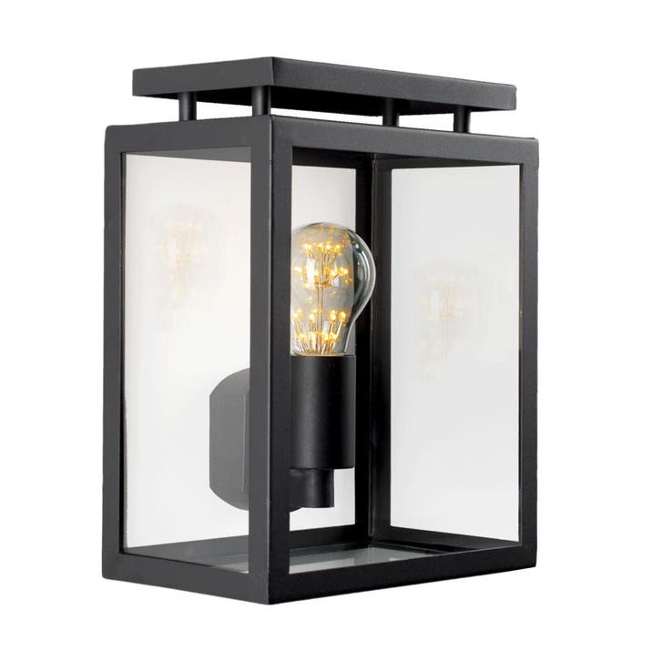 Strak & modern De Vecht Muurlamp Plat Zwart met LED, Tuin en Terras, Buitenverlichting, Verzenden