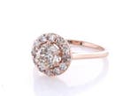 Zonder minimumprijs - Ring - 14 karaat Roségoud - 1.07ct., Nieuw