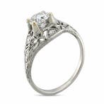 Ring Platina - 1.07ct. tw. Diamant (Natuurlijk), Nieuw