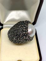 Perle - Argent - Bague - Perla baroque
