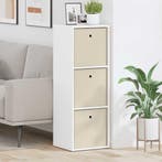 vidaXL Dressoir met lade Wit 35 x 32 x 99,5 cm, Verzenden