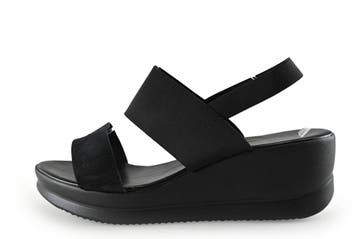 Nelson Sandalen in maat 42 Zwart, Verzenden, Zwart, Sandalen of Muiltjes, Zo goed als nieuw