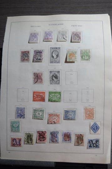 Pays-Bas - Collection dans un album DAVO de luxe avec, Gestempeld