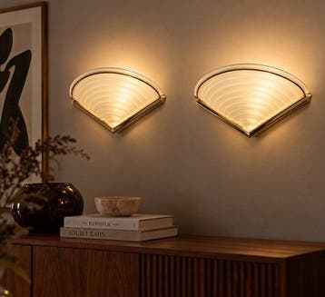 Massive - Lampe murale - verre dépoli - Une paire