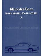 1982 MERCEDES BENZ S KLASSE BROCHURE FRANS
