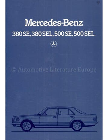 1982 MERCEDES BENZ S KLASSE BROCHURE FRANS, Nieuw