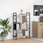 vidaXL Boekenplank Sonoma Eik 75 x 30 x 123,5 cm Bewerkt, Verzenden, Nieuw