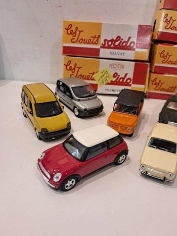 Solido 1:43 - Modelauto (7) - Fiat, Mini, Citroën, Jaguar,