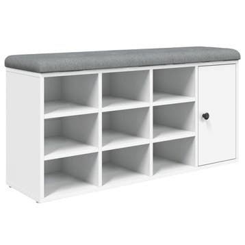 Witte schoenenbank 102cm | Tweede kansje | OP = OP, Verzenden, Gebruikt