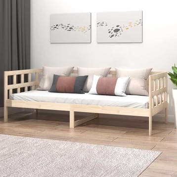 vidaXL Slaapbank massief grenenhout 90x190 cm, Verzenden