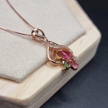 Zonder minimumprijs - Ketting met hanger Zilver, Verguld -