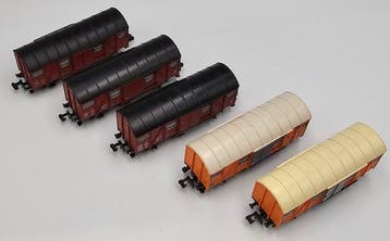 Fleischmann N - 7809 - Modeltrein goederenwagon (5) - Vijf