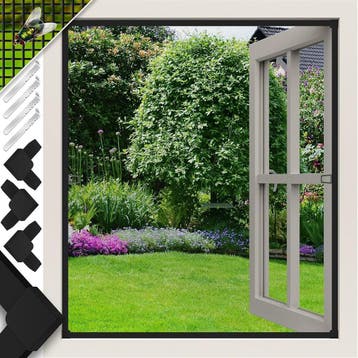 KESSER® Kesser Raamhor - 100x120cm - Vliegenhor - Antraciet, Doe-het-zelf en Bouw, Deuren en Vliegenramen, Verzenden, Nieuw