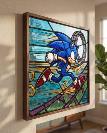 MEDSAN - Stained Glass Sonic () - UNIQUE WORK