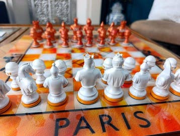 Dominique Kleiner - HERMÈS – Échiquier d’art N°1/30 Signé