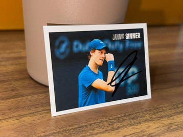 Esselunga Hand Signed Autograph Super Champs Jannik Sinner