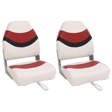 vidaXL Bootstoelen 2 st inklapbaar met hoge rugleuning, Watersport en Boten, Bootonderdelen, Verzenden, Nieuw