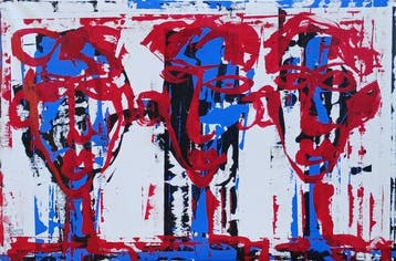 Schiffmacher Gustav - nu 2336 - untitled - XXL, Antiquités & Art, Art | Peinture | Moderne
