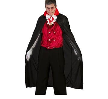 Halloween Vampier Cape 1,4m, Verzenden, Nieuw