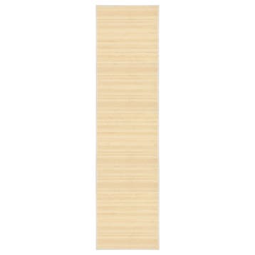 vidaXL Tapijt 80x300 cm bamboe naturel, Verzenden