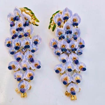 Other brand - Maison Les Néréides Wisteria lang - Oorbellen