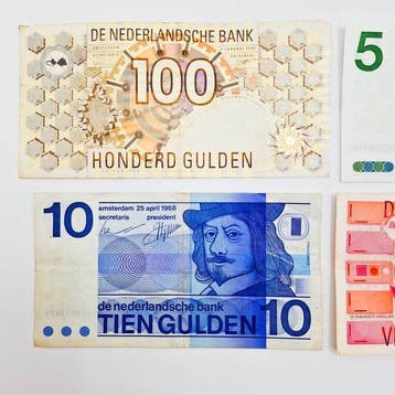 Nederland. - 5, 10, 25, 100 Gulden - various dates - PL105,