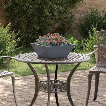 vidaXL Plantenbak 5 st Antraciet 40 x 40 x 15 cm Koudgewalst, Verzenden