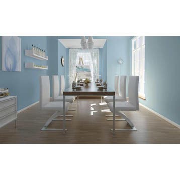 vidaXL Eetkamerstoelen 6 st kunstleer wit, Verzenden, Nieuw