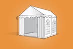 Ambisphere | 3x4m XXL | 2,20m WIT TRANSPARANT, Nieuw, Partytent