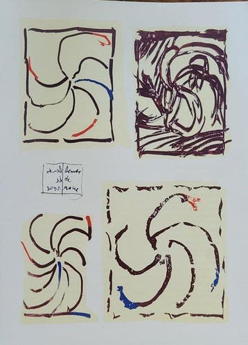 Pierre Alechinsky (1927) - 2 Lithographies Originales,